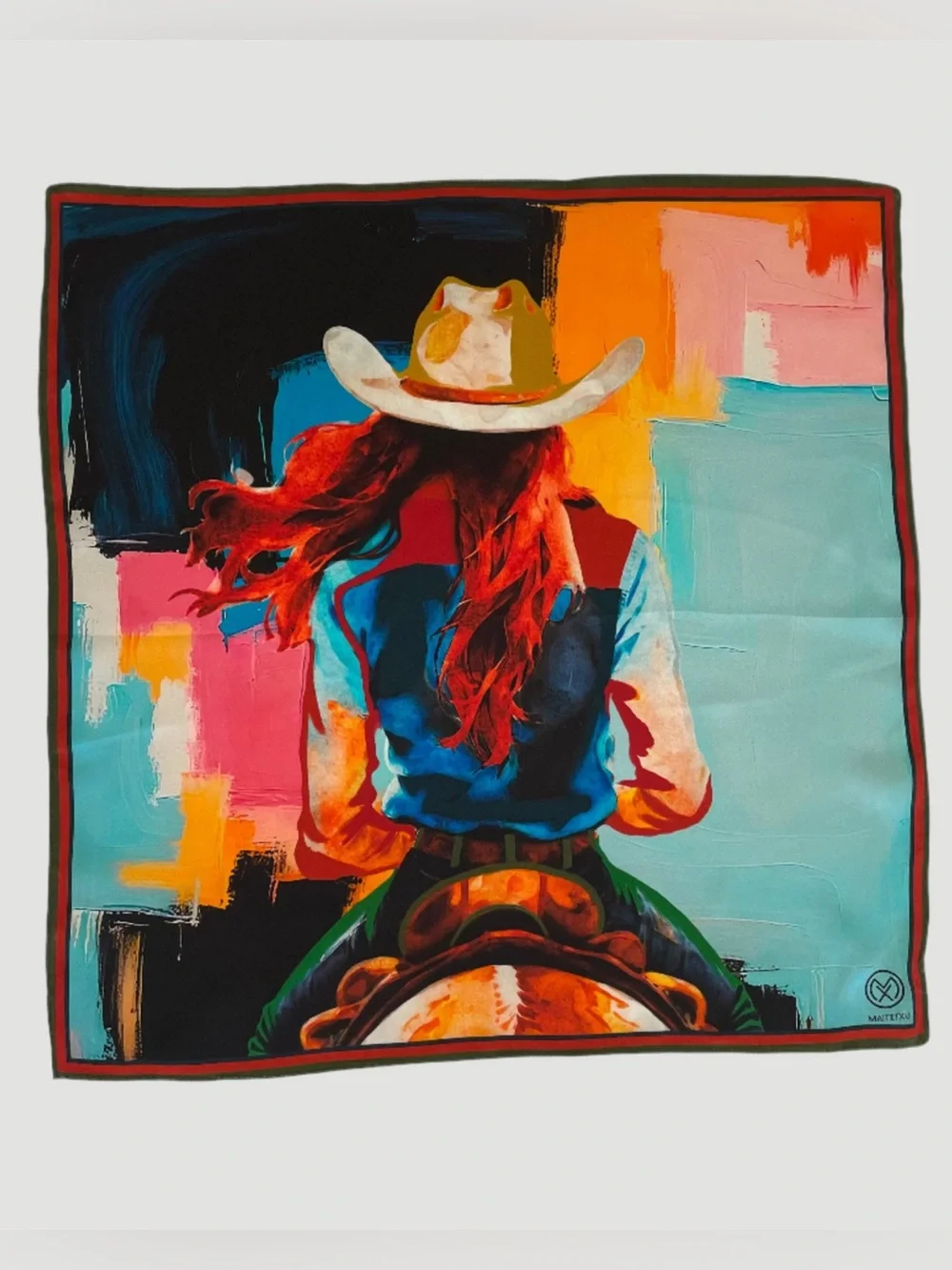 Maitetxu Bermeo Scarf Silk - Riding Cowgirl